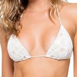 Luli Fama Women's Standard Muchachita Linda Braided Triangle Bikini Top Size: XS